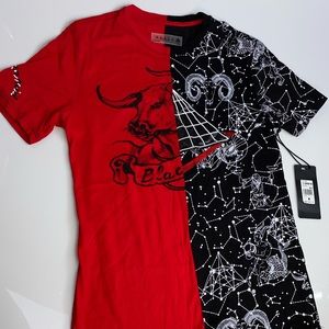 Black Piramid Bull Shirt Red & Blk Medium
